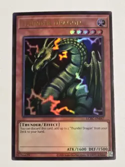 Thunder Dragon LCKC-EN067 Ultra Rare Yugioh Legendary Collection Kaiba Mint - Image 1