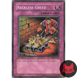 Yugioh Reckless Greed SD8-EN033 Common 1st Edition LP - Image 1