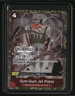 One Piece Promotion Cards Gum-Gum Jet Pistol (Online Regional 2024) [Finalist] - Image 1