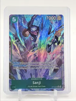 SANJI 2025 ONE PIECE CARRYING ON HIS WILL RARE ALT ART #OP13-027 Q0646 - Image 1