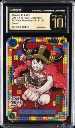 2025 ONE PIECE (2025) JPN ONE PIECE DAY '25 MONKEY D. LUFFY CGC 10 PRISTINE - Image 1