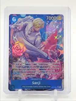 SANJI 2025 ONE PIECE A FIST DIVINE SPEED SUPER RARE ALT ART #OP11-051 Q0646 - Image 1