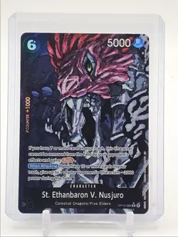 ST. ETHANBARON V. NUSJURO 2025 ONE PIECE RARE ALT ART A #OP13-080 Q0646 - Image 1