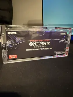 One Piece TCG OP-06 Wings of the Captain Sealed Booster box with acrylic case - Image 2