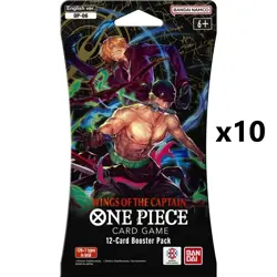One Piece Card Game TCG - OP-06 Wings of the Captain - Blister Pack x 10 - Image 1
