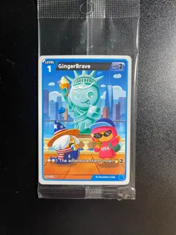 CookieRun Braverse TCG - GingerBrave GenCon Exclusive Promo 2025 (P-076) SEALED - Image 1