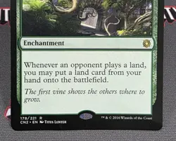 MTG Burgeoning- DAMAGED -Conspiracy: Take the Crown Magic Card # 178 - Image 4