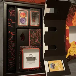 Team Rockets Moltres EX UPC Box Opened No Packs with Promo Cards and Items. - Image 3