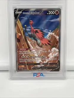 PSA 10 GEM MINT Galarian Zapdos V 174/198 Alt Art Chilling Reign 2021 Pokemon - Image 3