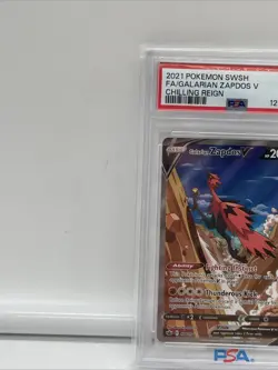 PSA 10 GEM MINT Galarian Zapdos V 174/198 Alt Art Chilling Reign 2021 Pokemon - Image 5