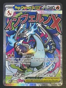 NM! Mega Charizard X EX MEP 023 UPC Promo Full Art Card Pokemon TCG - Image 1