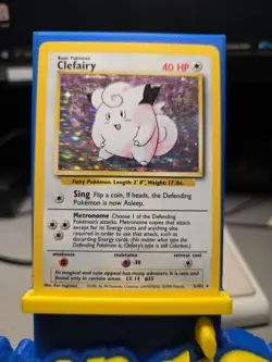 Pokemon TCG Clefairy Base Set, Holo Unlimited Rare Card 5/102 - Image 2