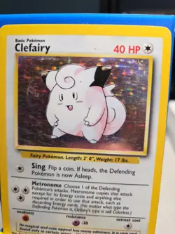 Pokemon TCG Clefairy Base Set, Holo Unlimited Rare Card 5/102 - Image 3