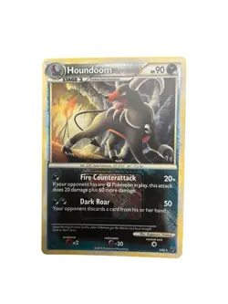 LP Houndoom 5/90 Promo Crosshatch Holo Undaunted (2010) Pokemon Card - Image 1