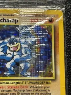 Machamp Base Set 1st Edition SEALED 8/102 Holo Rare Pokemon Card 1999 WOTC - Image 2