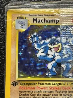 Machamp Base Set 1st Edition SEALED 8/102 Holo Rare Pokemon Card 1999 WOTC - Image 3