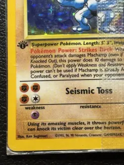 Machamp Base Set 1st Edition SEALED 8/102 Holo Rare Pokemon Card 1999 WOTC - Image 4