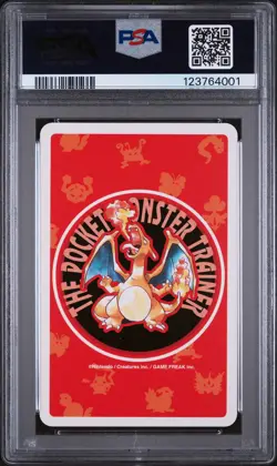 1996 POKEMON RED VERSION PLAYING CARDS ACE OF CLUBS #004 CHARMANDER PSA 10 - Image 2
