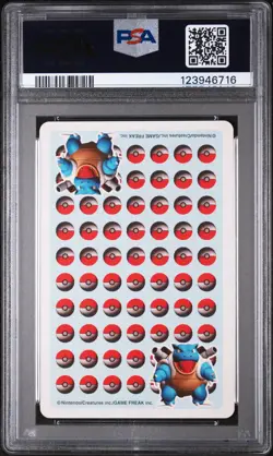 1998 POKEMON STADIUM BLUE VERSION PLAYING CARDS JOKER MEOWTH PSA 7 - Image 2