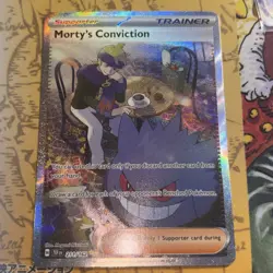 Pokemon TCG Morty's Conviction Special Illustration Rare 211/162 Temporal Forces - Image 1