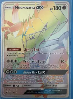 Pokemon Necrozma GX Sun & Moon Burning Shadows Secret Rare 153/147 N - Image 1