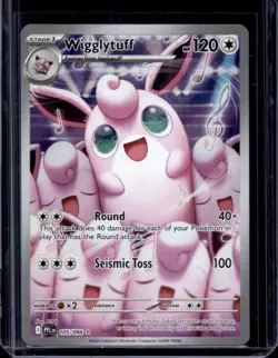 2025 Pokemon Phantasmal Flames Wigglytuff Illustration Rare #105/094 - Image 1