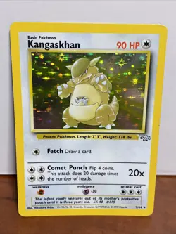 Pokemon TCG Kangaskhan Jungle 5/64 Holo Unlimited Holo Rare - Image 1