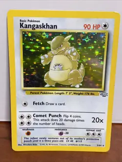 Pokemon TCG Kangaskhan Jungle 5/64 Holo Unlimited Holo Rare - Image 2