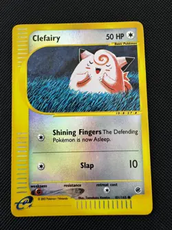 Pokemon TCG: Clefairy 101/165 Expedition - Reverse Holo - Tomokazu Komiya - MP - Image 1