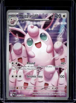 2025 Pokemon Phantasmal Flames Wigglytuff Illustration Rare #105/094 - Image 1