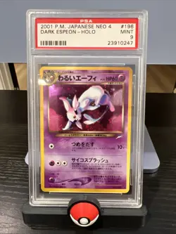 Pokemon TCG Dark Espeon Neo Japanese PSA 9 - Image 1