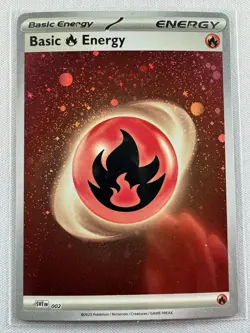 Basic Fire Energy (Cosmos Holo) 002 Scarlet & Violet 151 - Pokemon TCG - NM - Image 1
