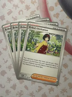 Pokemon TCG Erika's Invitation 160/165 Sv: Scarlet & Violet 151 Regular x4 - Image 1