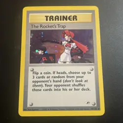 The Rocket’s Trap 19/132 -Holo Rare - Pokemon TCG - Gym Heroes - - Image 1