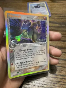 Pokemon TCG Marowak EX Delta Species 10/113 Reverse Holo Holo Rare Stamp LP/NM - Image 2