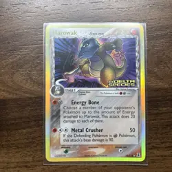 Pokemon TCG Marowak EX Delta Species 10/113 Reverse Holo Holo Rare Stamp LP/NM - Image 1