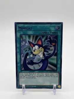 Yugioh Mimicat DLCS-EN078 Ultra Rare 1st Ed BLUE NM - Image 1
