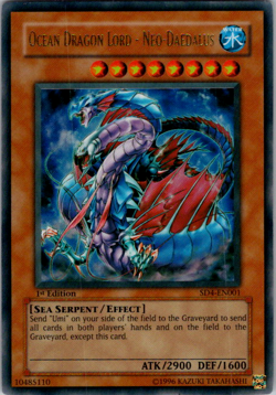 Yugioh Ocean Dragon Lord Neo-Daedalus SD4-EN001 LP 1st ed Ultra Rare - Image 1