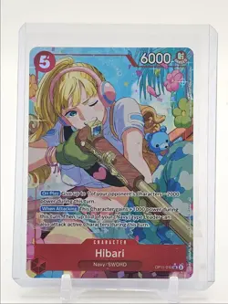 HIBARI 2025 ONE PIECE FIST DIVINE SPEED SUPER RARE ALT ART #OP11-010 Q0646 - Image 1