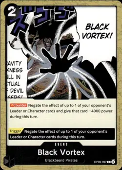 Bandai One Piece Card Game OP-09 Black Vortex Foil #OP09-097- JC - Image 1