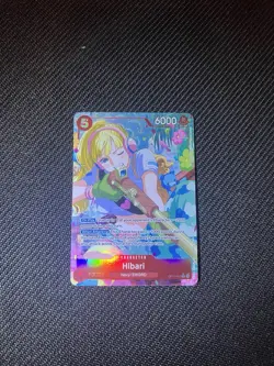 One Piece A Fist of Divine Speed Hibari OP11-010 Alternate Alt Art Super Rare NM - Image 1