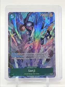 SANJI 2025 ONE PIECE CARRYING ON HIS WILL RARE ALT ART D #OP13-027 Q0646 - Image 1
