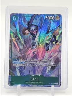 SANJI 2025 ONE PIECE CARRYING ON HIS WILL RARE ALT ART C #OP13-027 Q0646 - Image 1