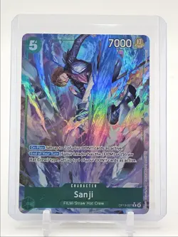 SANJI 2025 ONE PIECE CARRYING ON HIS WILL RARE ALT ART A #OP13-027 Q0646 - Image 1