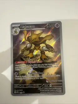 Pokemon TCG Alakazam MEP 009 Pokemon Center Stamped Mega Evolution Promo NM/Mint - Image 1