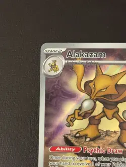 Pokemon TCG Alakazam 009 Mega Evolution ETB Promo Pokemon Center Stamped - Image 2