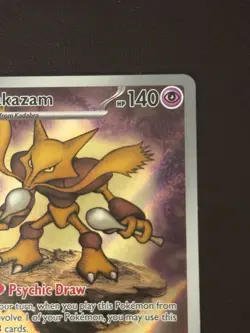 Pokemon TCG Alakazam 009 Mega Evolution ETB Promo Pokemon Center Stamped - Image 3