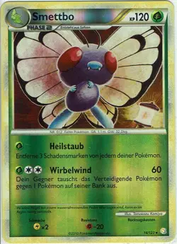 Pokemon Card Game Heartgold Soulsilver No. 16/123 Butterfree Reverse Holo German - Image 1