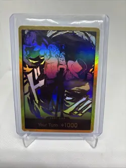 Don!! Card (Gold) (Rob Lucci) One Piece Premium Booster THE BEST Vol.2 PRB-02 - Image 1