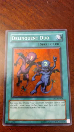 Yu-Gi-Oh! Delinquent Duo DB1-EN024 Super Rare Unlimited Mint - Image 2